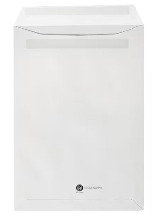 OTTO Office Recycling-Aktentasche Natur, C4 100 g/m² mit Fenster, selbstklebend - 250 Stück