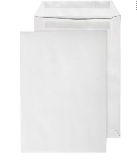 OTTO Office Recycling-Briefumschläge, Versandtschen, C5 100 g/m² ohne Fenster, selbstklebend - 500 Stück