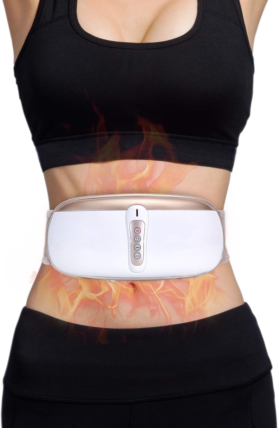 OWAYS Bauchweggürtel, Massagegürtel Abnehmgerät, Vibrationsmassage, 4 Massagemodi