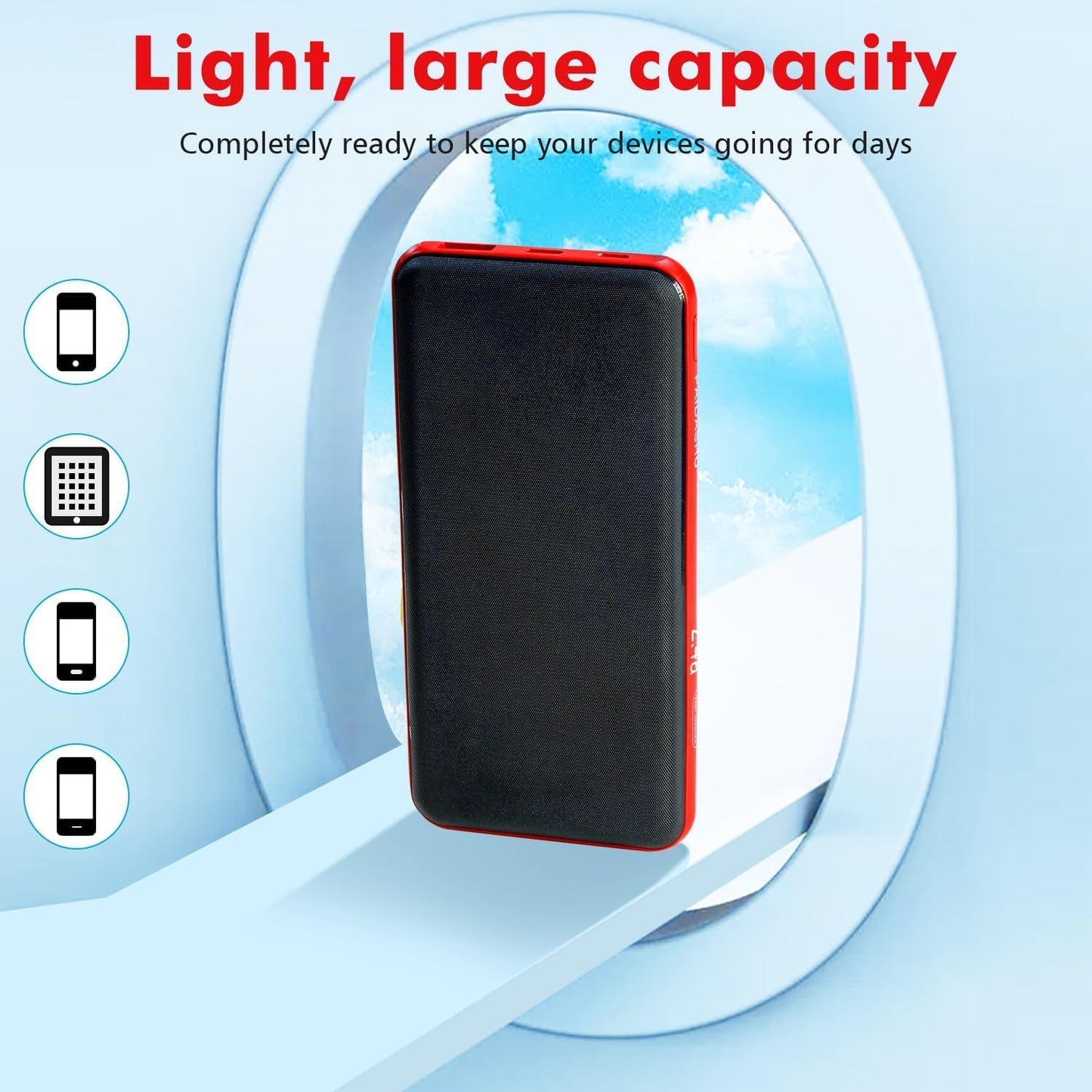 PAIDASHU 2-Pack Power Bank Portable Charger 10600mAh, PD20W 22.5W