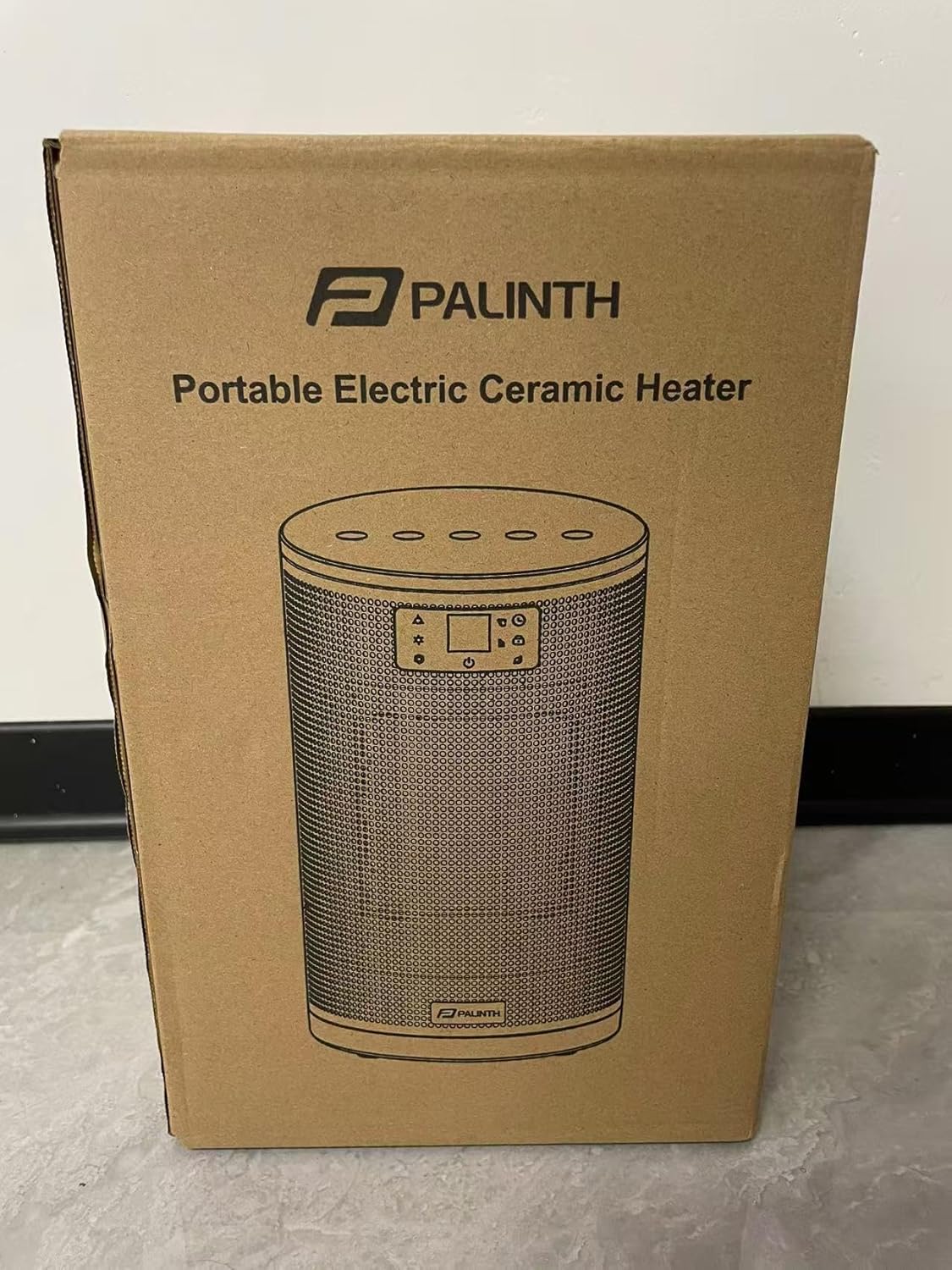 PALINTH Keramik Heizlüfter mit Thermostat, Energiesparend, 1500W,3 Modi,8H Timer