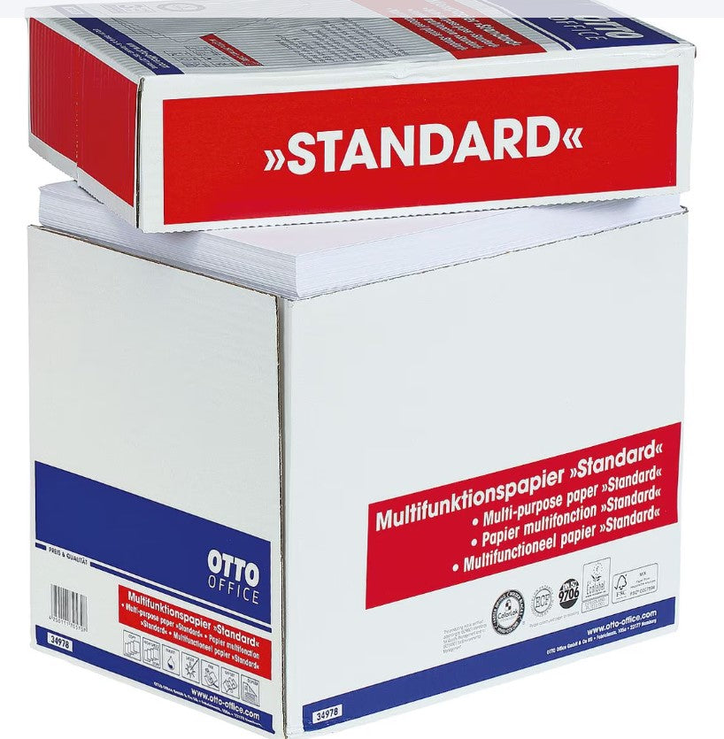 OTTO Office Standard Druckerpapier A4 - 2500 Blatt Maxi-Box Multifunktionsgerät, 80g/qm