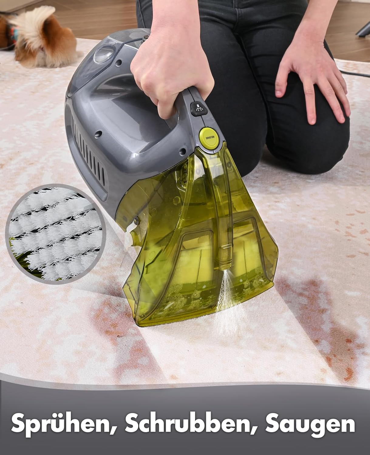 Hausmeister Pet Stain Eraser Polster- und Teppichstaubsauger,tragbarer Teppichreiniger