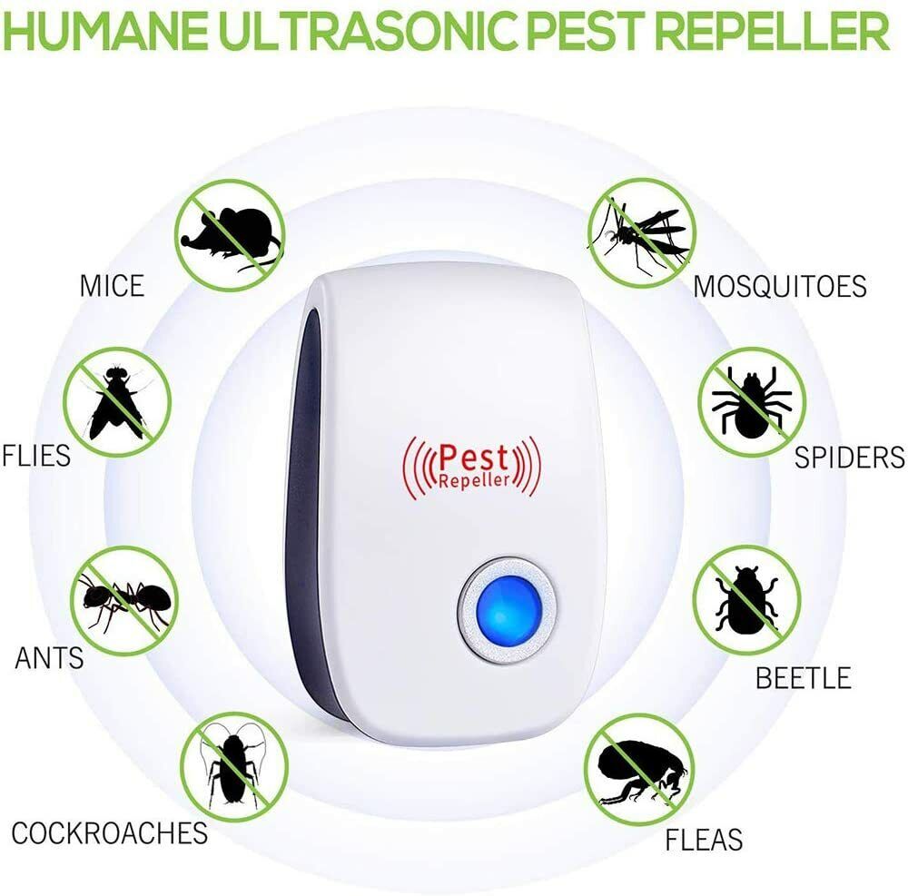 4X AERB Ultraschall Schädlingsbekämpfer Pest Repeller für Hause Mäuse Kakerlake