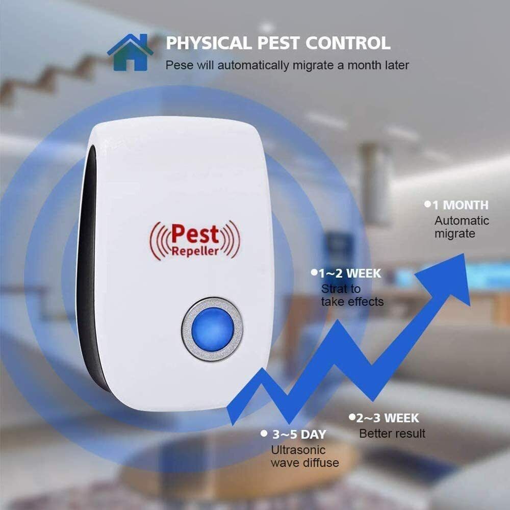 4X AERB Ultraschall Schädlingsbekämpfer Pest Repeller für Hause Mäuse Kakerlake