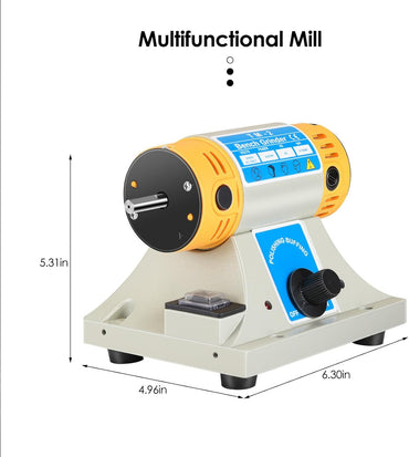 Phocee Nne Tischpolierer Poliermaschine schmuck 350W Kleine Desktop-Jade-Schneid- und Poliermaschine