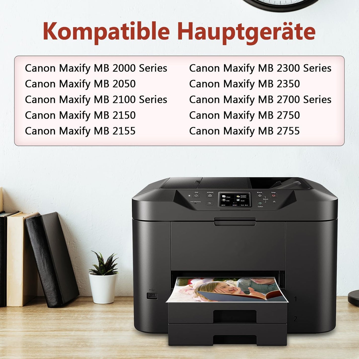 4er-Pack 1500XL Drucker Patronen Kompatibel mit Canon PGI 1500 XL (Schwarz, Magenta, Gelb, Cyan)
