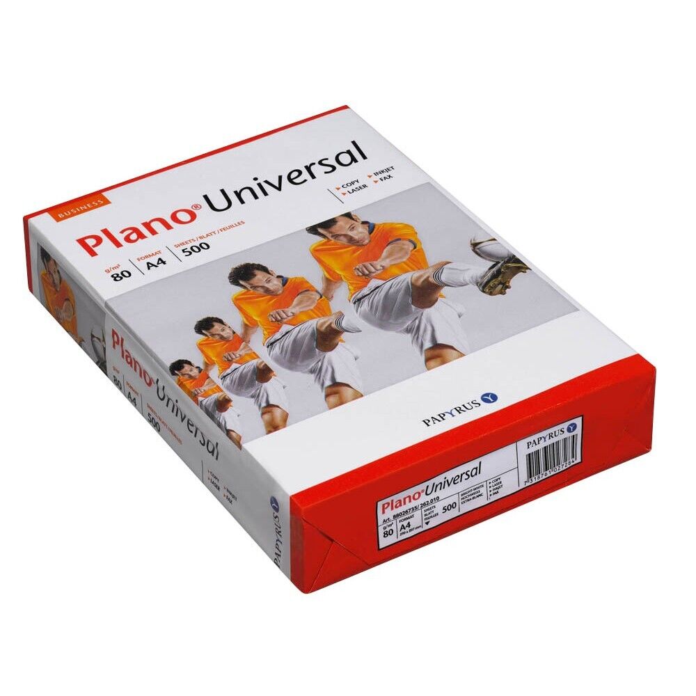 2500 A4 Plano Universal Kopierpapier 2500 Blatt gesamt, 80g/qm