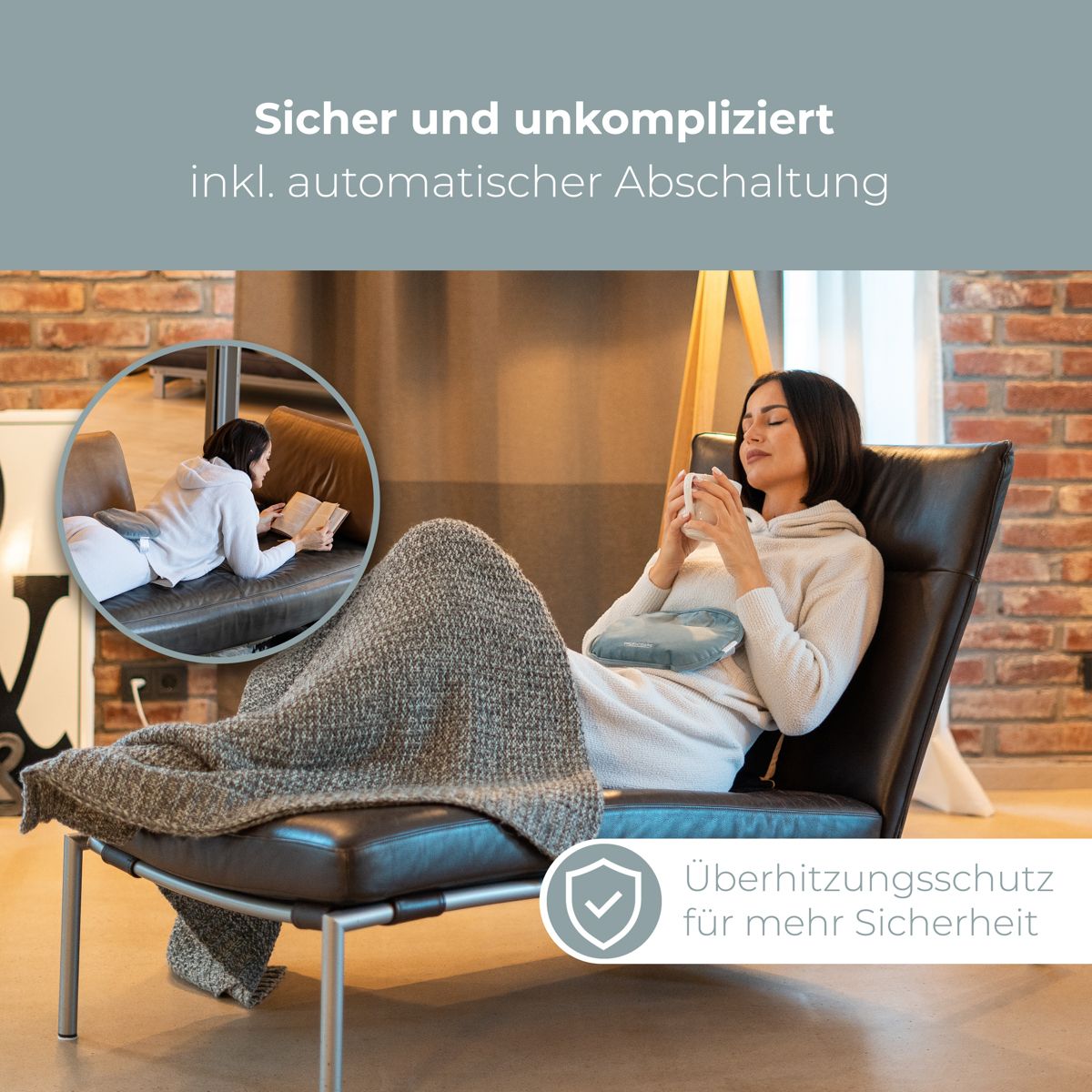 ProfiCare Elektrische Wärmeflasche PC-EWF 3105 grau