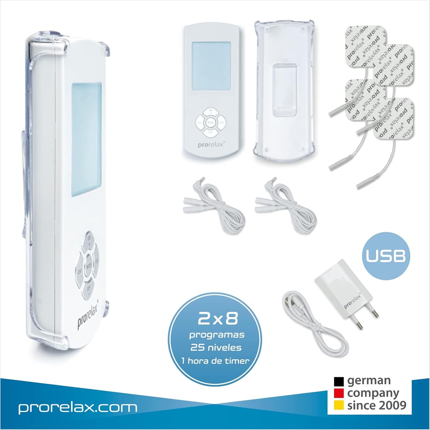 prorelax TENS + EMS Duo Comfort Elektrisches Muskelstimulation-Gerät