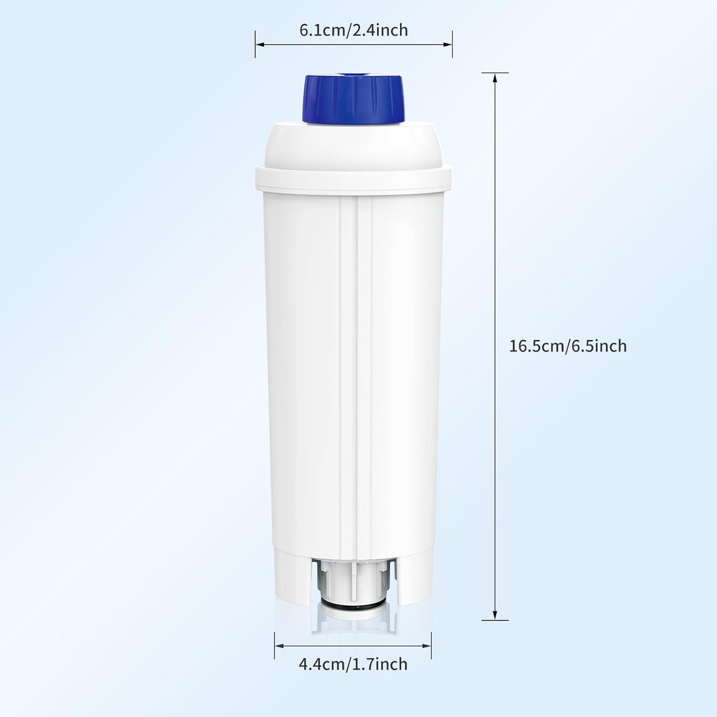 IT'S PURE EXPERT Wasserfilter für De'Longhi DLSC002, Kaffeevollautomat und Kaffeemaschine Filterkartuschen/Ersatzfilter für ECAM, ESAM, ETAM Serie (2er pack)