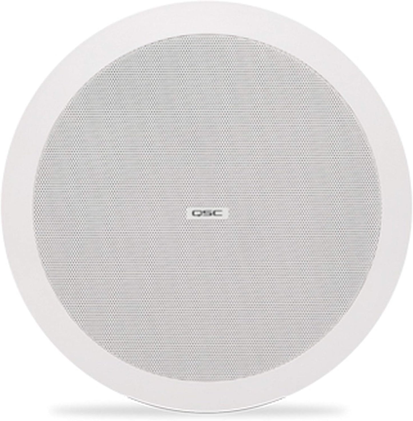 Enceinte de plafond QSC AD-C4T-LP 4" 2 voies, profil bas, transformateur 70/100 V, blanc, la paire