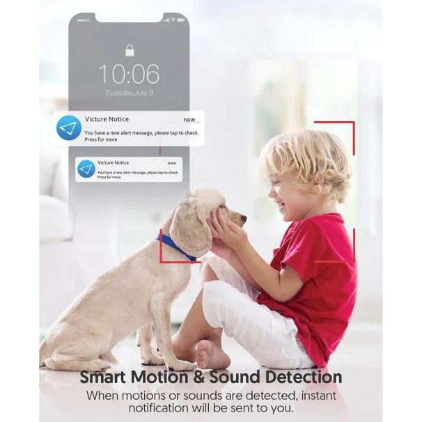 Victure PC420 Babyphone Heimsicherheit Sicherheitskameras 1080p WLAN Indoor