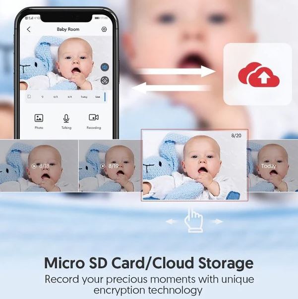 Victure PC420 Babyphone Heimsicherheit Sicherheitskameras 1080p WLAN Indoor