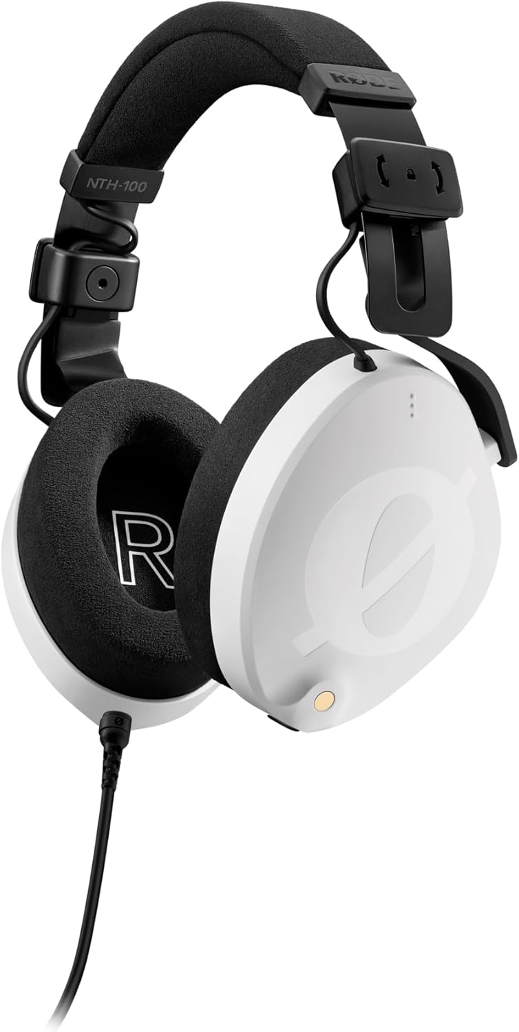 RØDE NTH-100 Professioneller Over-Ear-Kopfhörer für Content-Erstellung, Musikproduktion Weiß