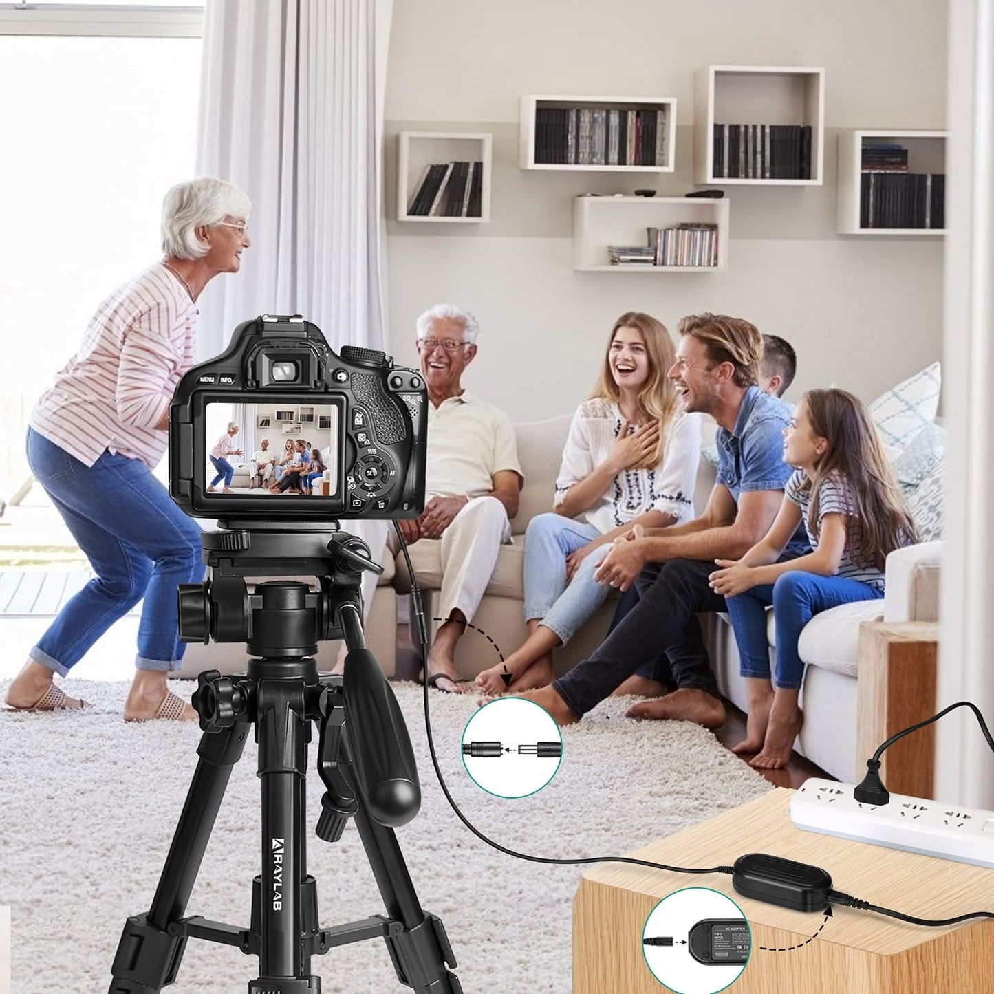 Raeisusp ACK-E18 AC-Netzteil DR-E18 DC-Koppler LP-E17 Dummy-Akku für Canon