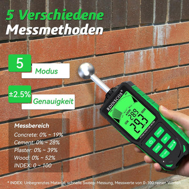 RDINSCOS MT36S Feuchtigkeitsmessgerät Wand Wiederaufladbarer Feuchtigkeitsmesser