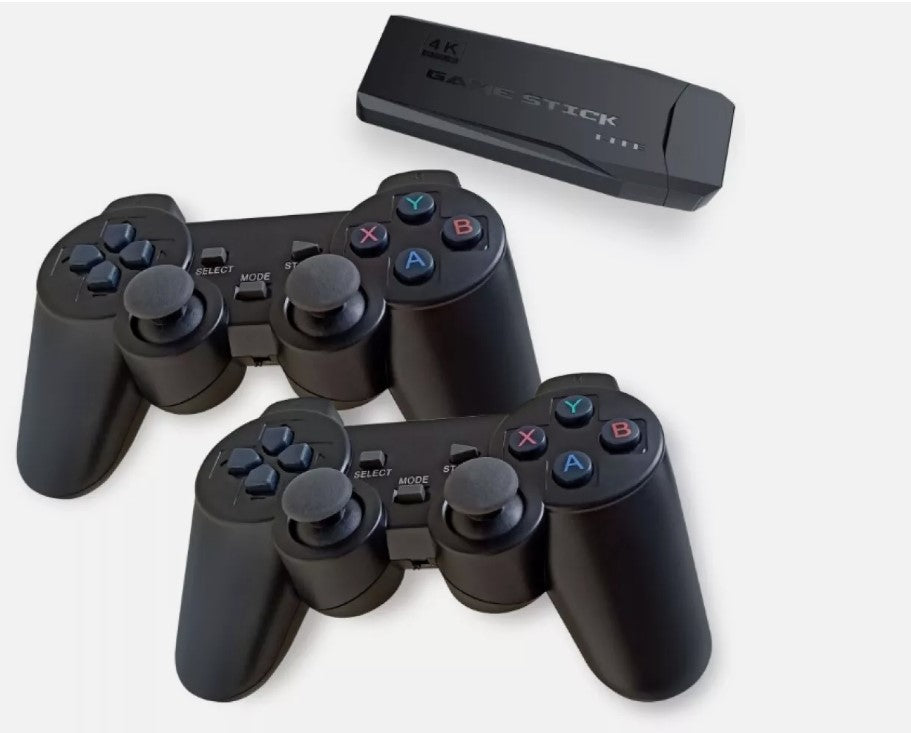Retro-Videospielkonsole 4K HD TV Game Stick + 2 Wireless Controller