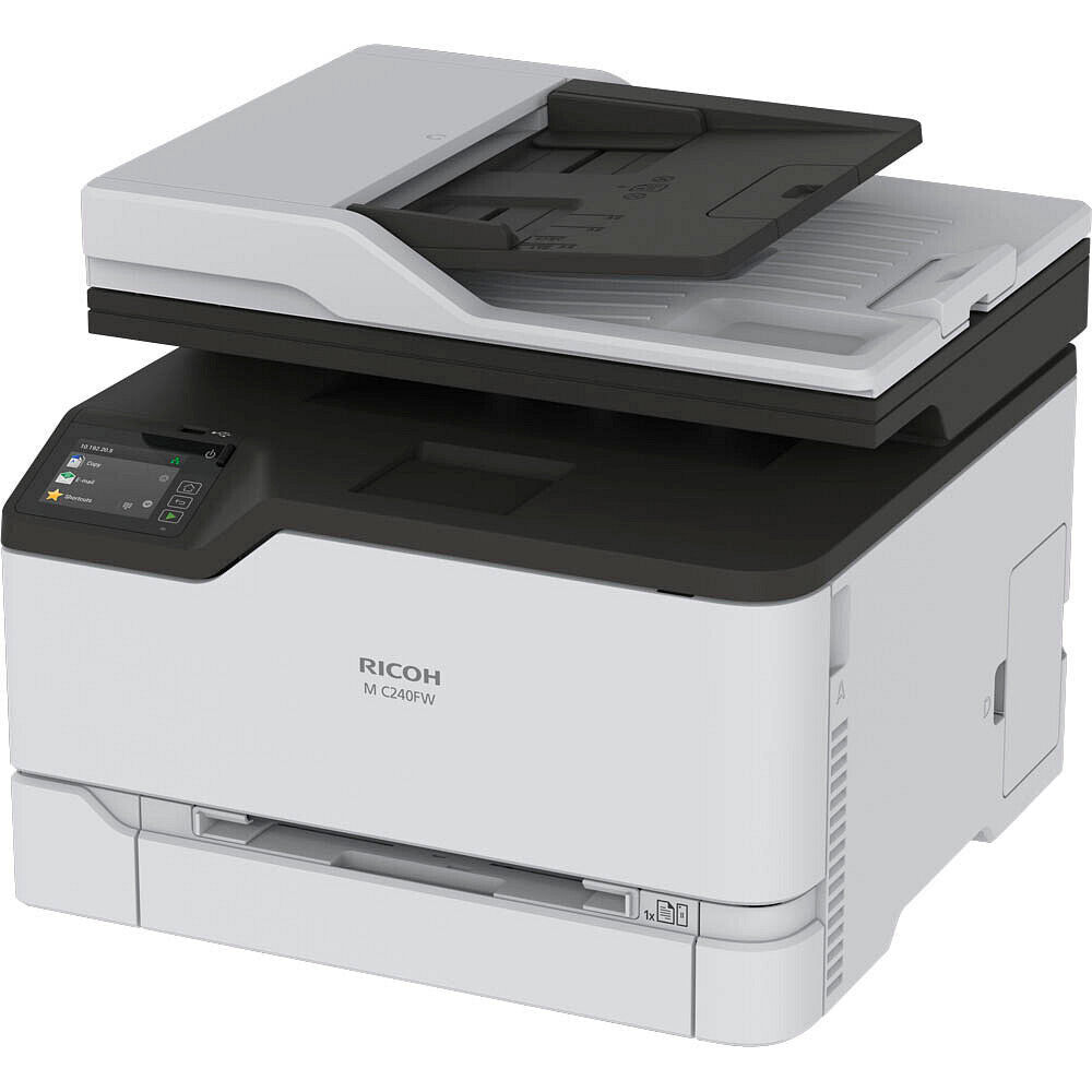 Imprimante multifonction 4 en 1 Ricoh M C240FW, couleur blanche