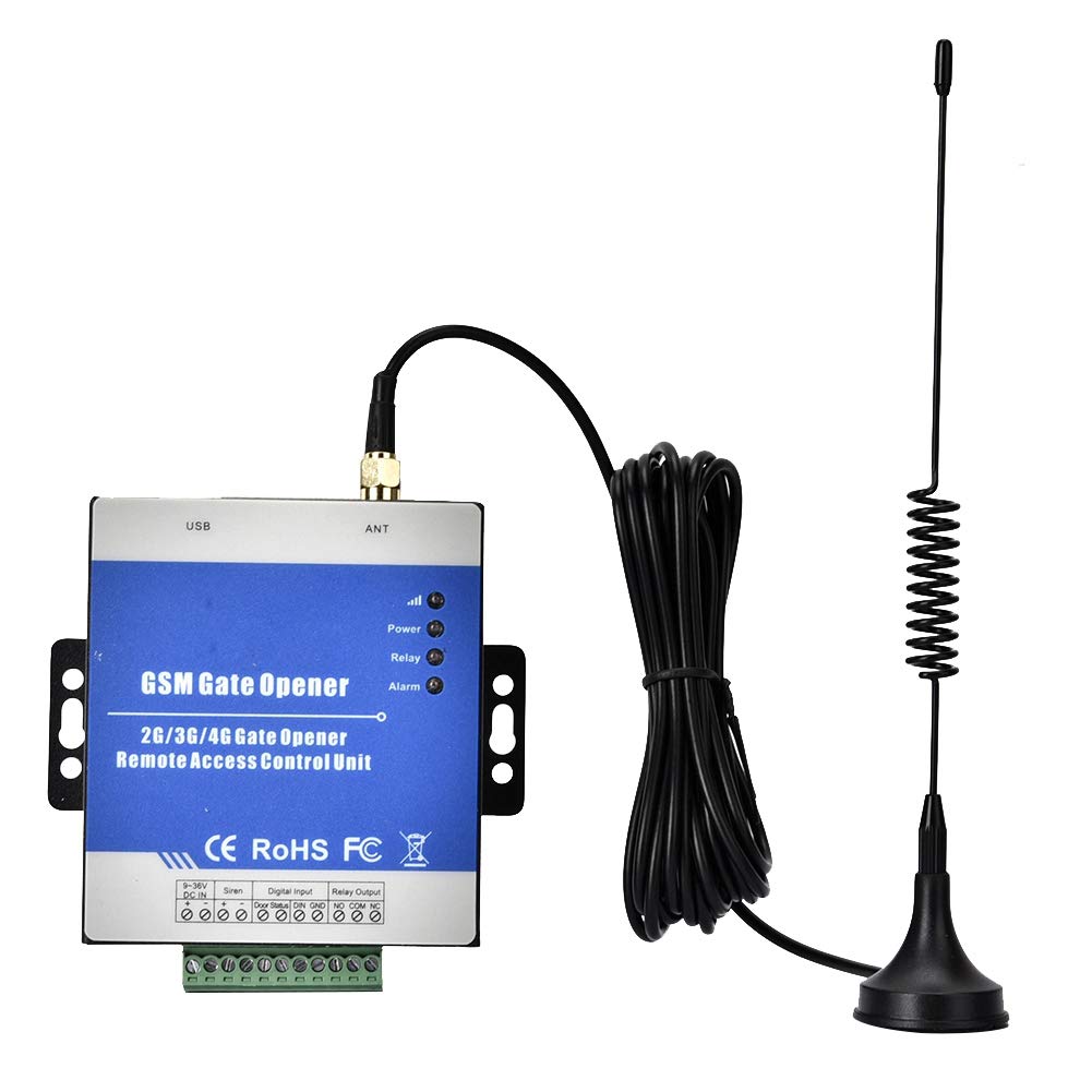 Bliiot GSM Toröffner, RTU5025 Wireless Garagenöffner Tür Zugangssteuerung Relais Schalter SMS Befehl