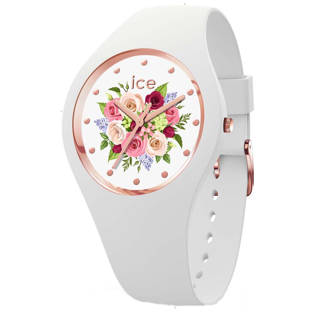 Ice Watch ICE flowere White bouquet Small, Mineralglas, 017575, Damenuhr
