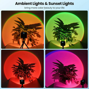 Lampe vidéo LED RVB pour caméra extérieure, lumière du soleil, intensité variable, avec 3 volets