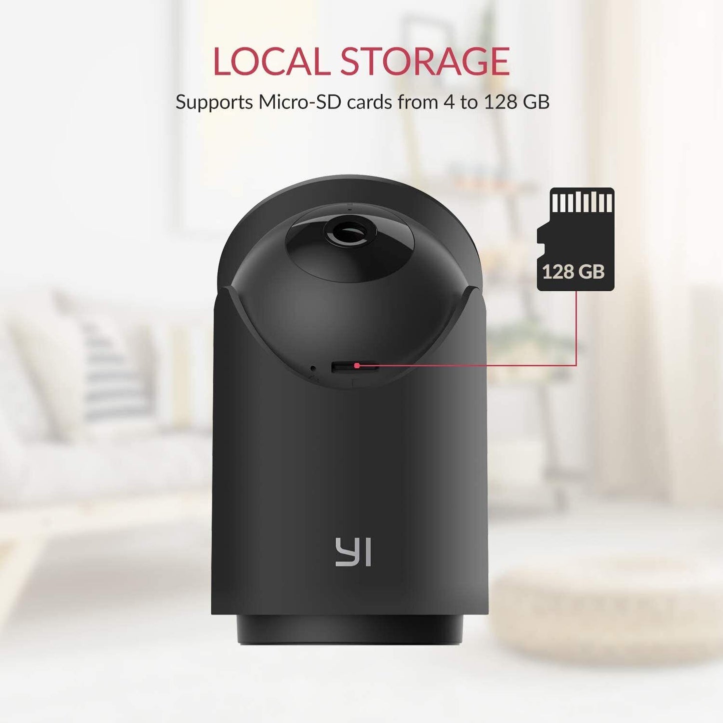 YI Überwachungskamera 2K HD Dome U Pro Baby Ältere Haustiere 360° Nachtsicht