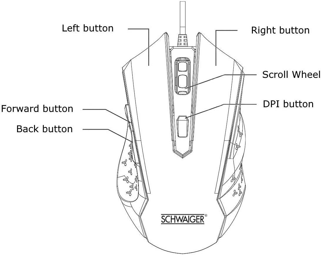 Gaming Maus LED Beleuchtungskabel für PC Notebook Laptop