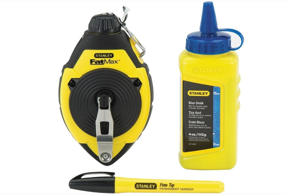 STANLEY Set FatMax bleu Marqueur Kreide 30 m