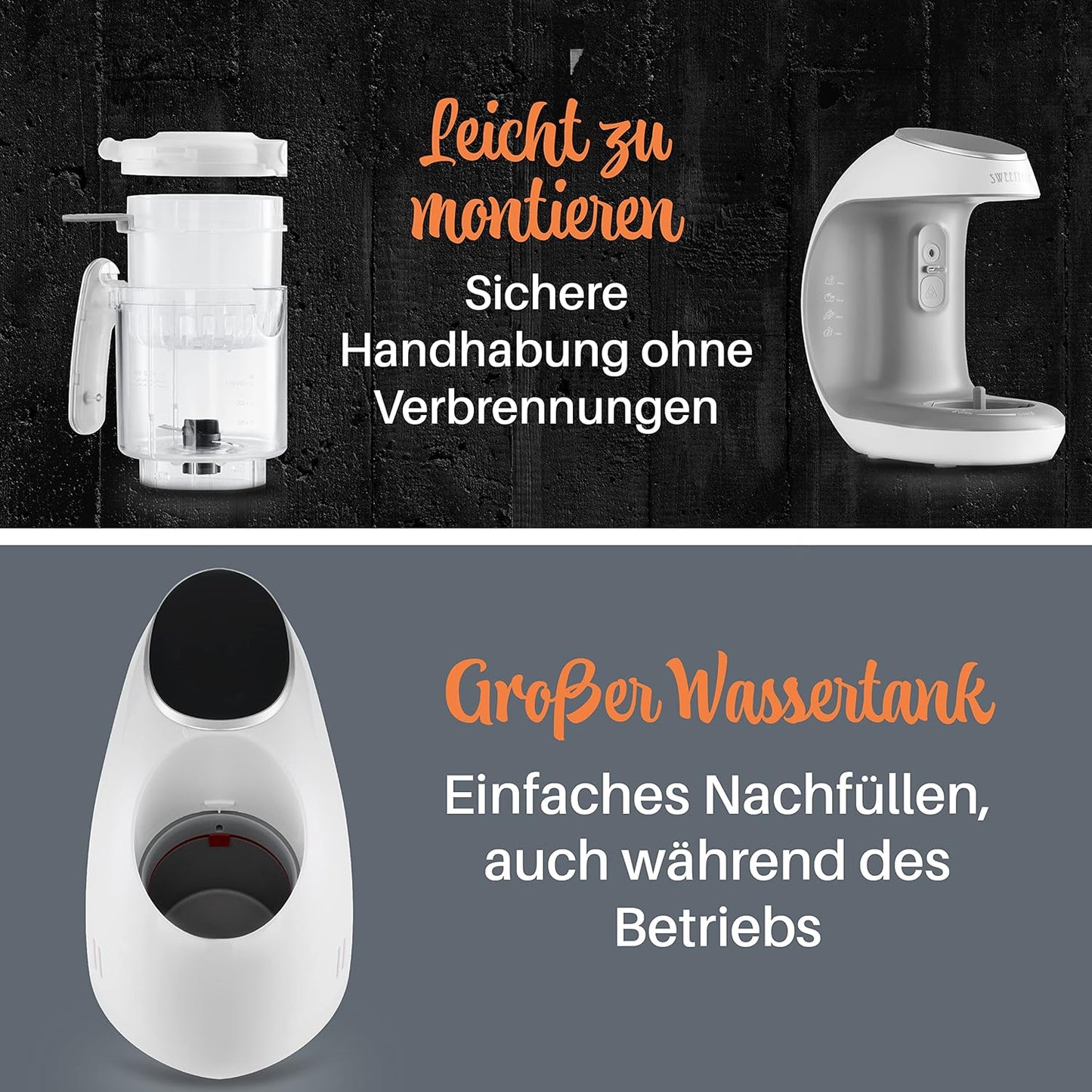 Sweety Fox Multifunktions Babynahrungszubereiter 7-in-1 Dampfgarer, Mixer, Gläschenwärmer