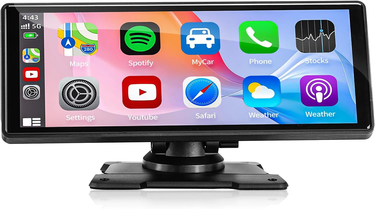 Syncarstereo Wireless Apple CarPlay&Android Auto 9,33 Zoll HD IPS Touchscreen GPS Navi