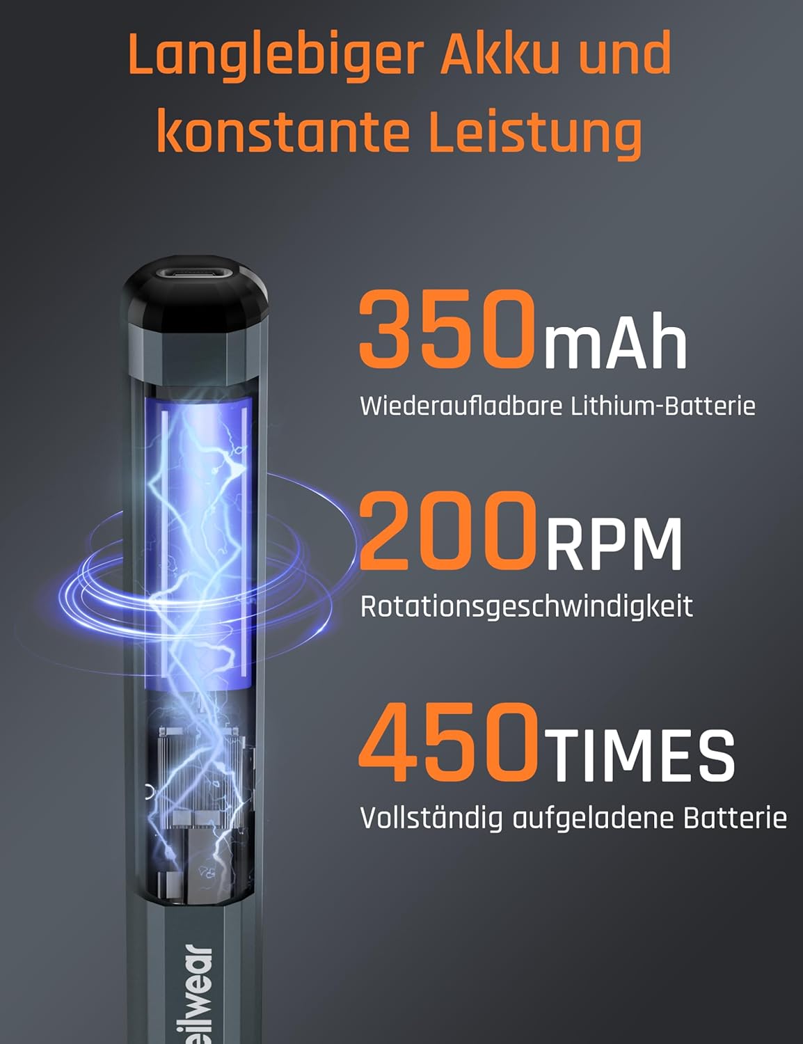Mini Elektro Schraubendreher Set, 70 in 1 Akku mit 64 S2 Magnetische Stahlbits