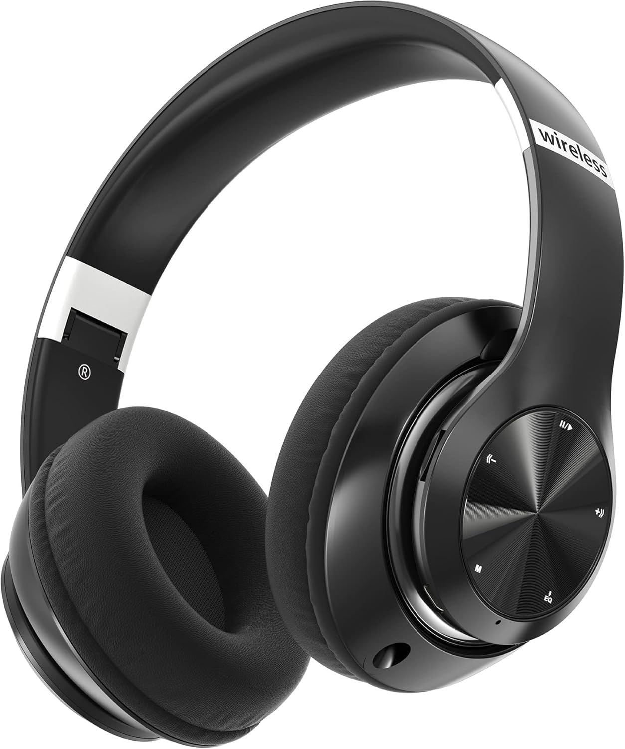 9S Bluetooth-Kopfhörer, kabellose,60 Stunden Laufzeit,6 EQ-Modi,faltbar,schwarz