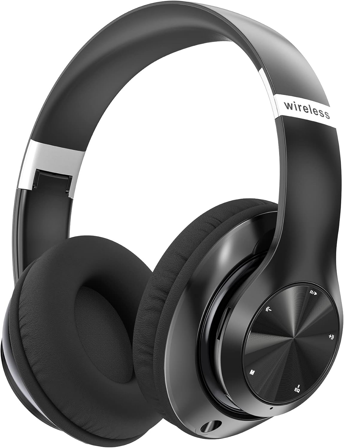 9S Bluetooth-Kopfhörer, kabellose,60 Stunden Laufzeit,6 EQ-Modi,faltbar,schwarz