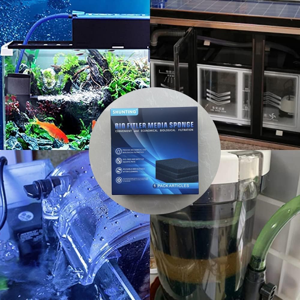 2 X Shunting Bio-Baumwoll-Filter, für Pool, Aquarium, Wasserfilter, Baumwolle (50 x 4 x 50–25PPI) 2 stück