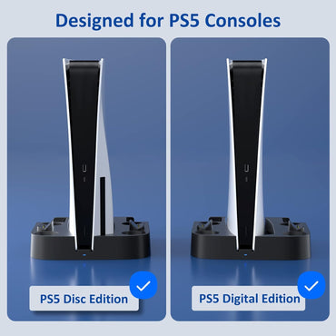 PS5 Ständer / PS5 Controller Ladestation, PS5 Zubehör für Playstation 5 Weiß