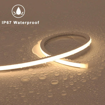 LED Streifen 5M 4000K Wasserdicht 24V Flexibel Neon LED Strip Schmal 6×6mm