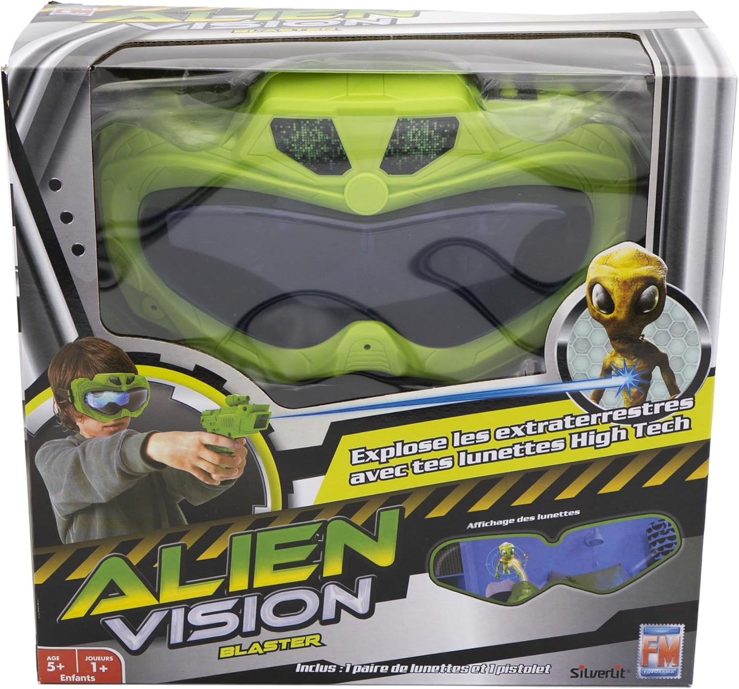 Silverlit Alien Vision, Interaktives Spiel mit 3D-Maske, Zielen und Aliens eliminieren