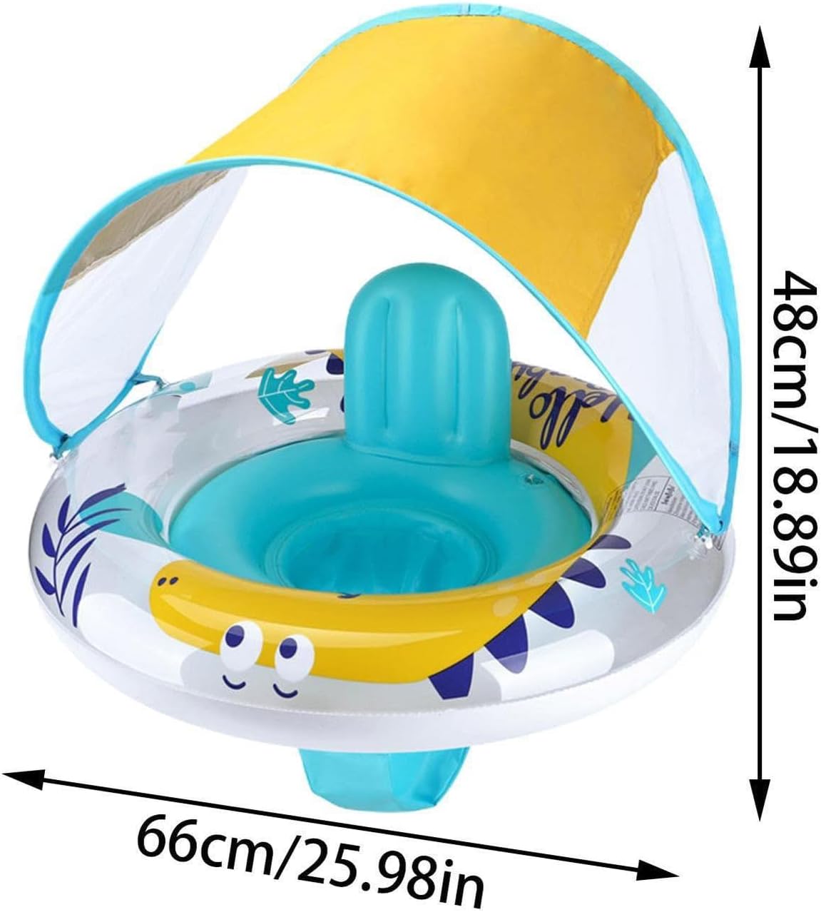 Swimbobo Schwimmring, für Kinder, Baden, Fußspiel, Lauflernhilfe, mit Dach,Unisex