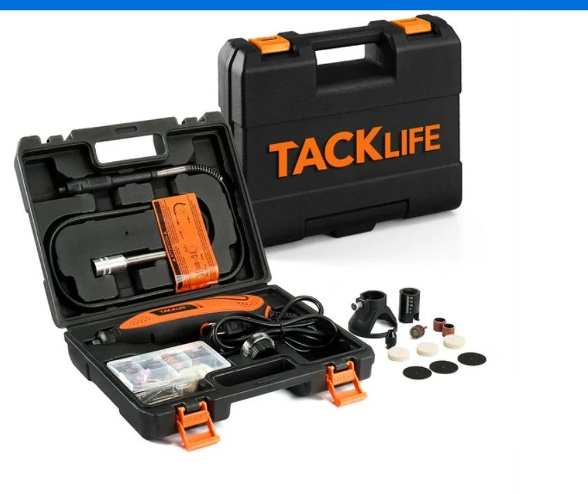 TACKLIFE RTD35ACL Multifunktionswerkzeug-Set mit MultiPro-Schnellspannbohrfutter und flexibler Welle