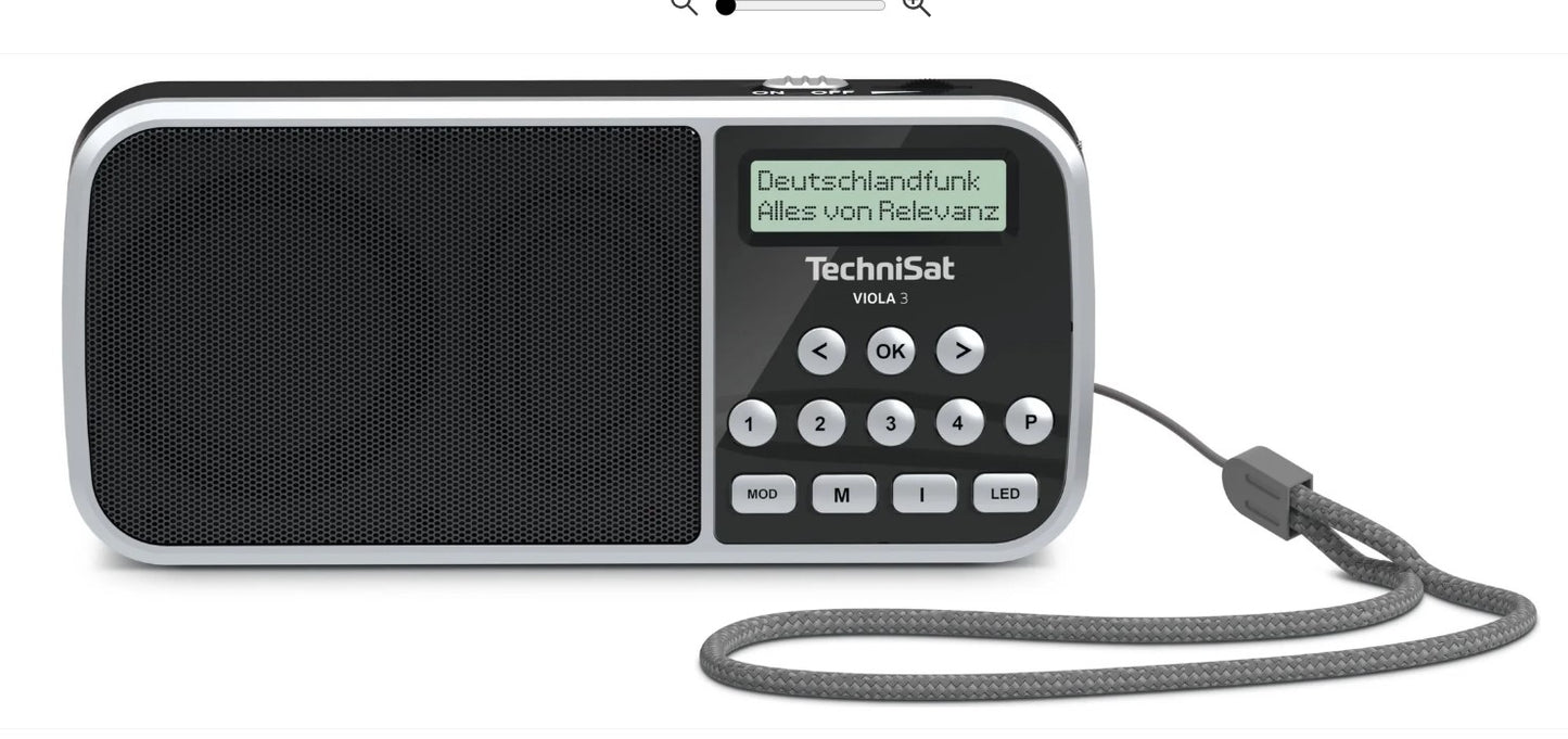 TechniSat VIOLA 3 | portables DAB+ Radio mit LED Taschenlampenfunktion | schwarz