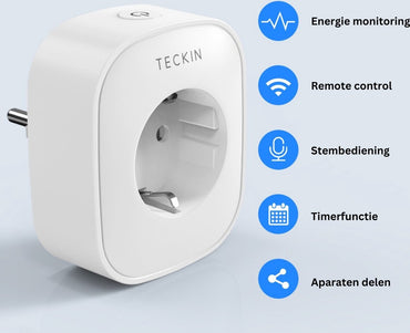 Teckin SP21 Smart Plug, Smart Plug, Mit Energiezähler & Timer, 4 Stück, Google Home & Amazon Alexa kompatibel