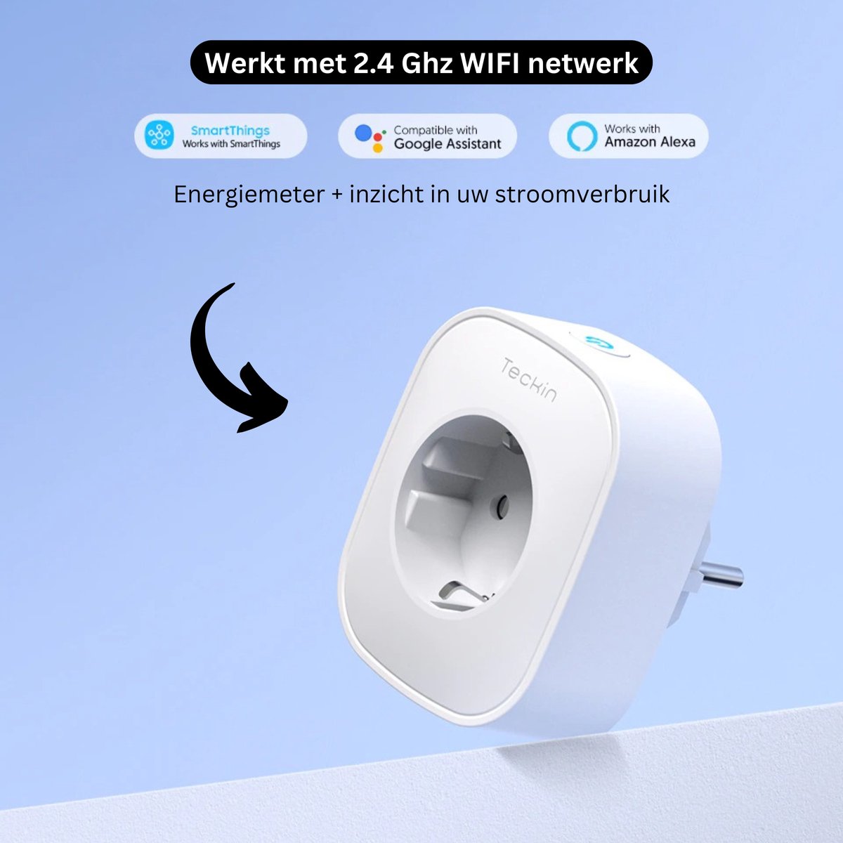 Teckin SP21 Smart Plug, Smart Plug, Mit Energiezähler & Timer, 4 Stück, Google Home & Amazon Alexa kompatibel