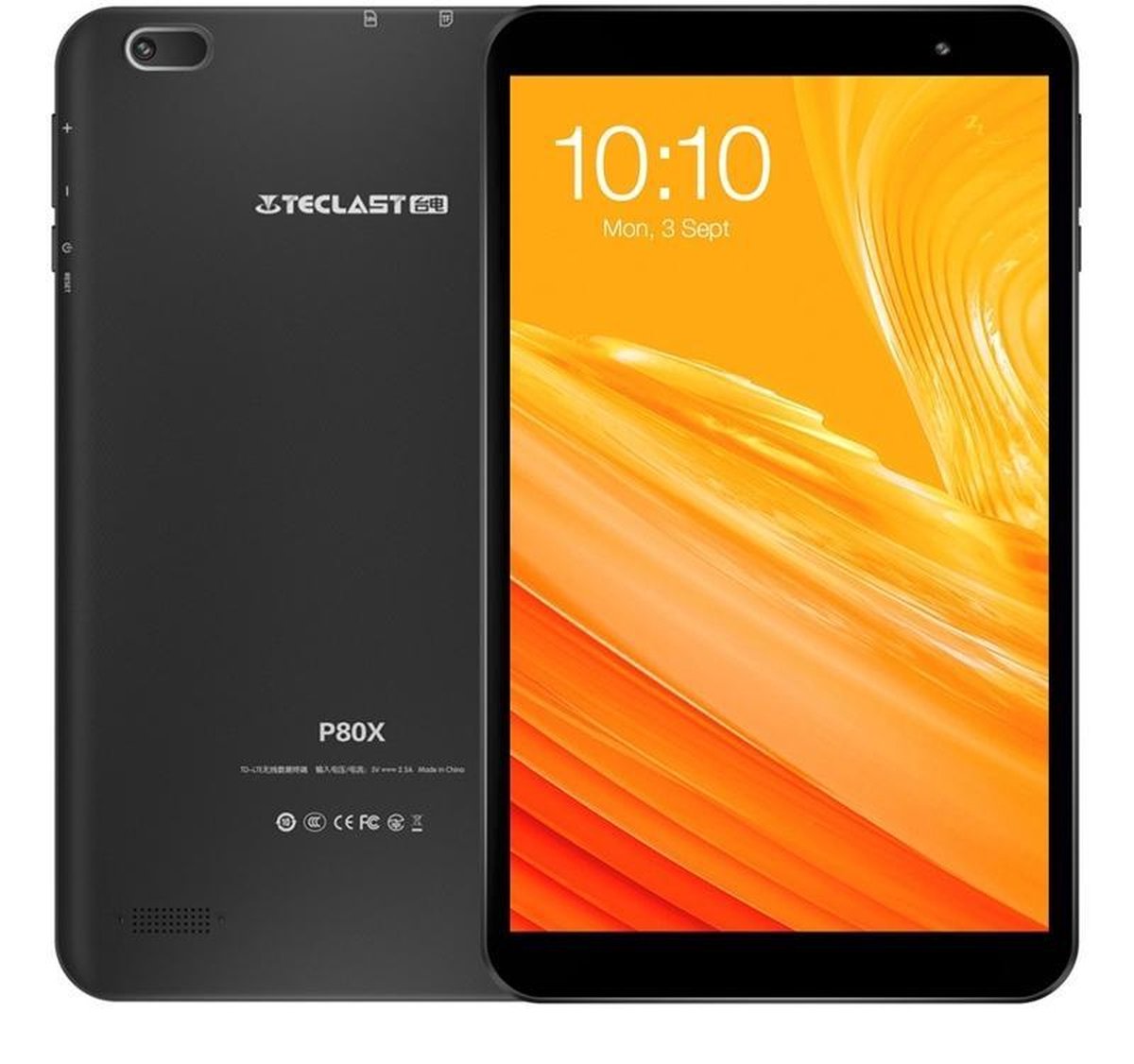 Tablette Teclast P80X 8 pouces 2 Go + 32 Go Android 9.0 Unisoc SC9863A Octa-core noir