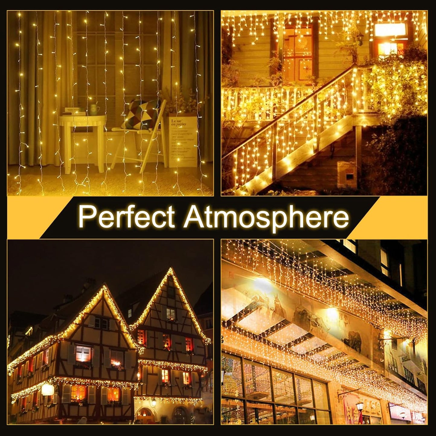 Targetone LED Fairy Lights 528 LEDs 15 m 11 Modes,IP44 Copper Wire Lights