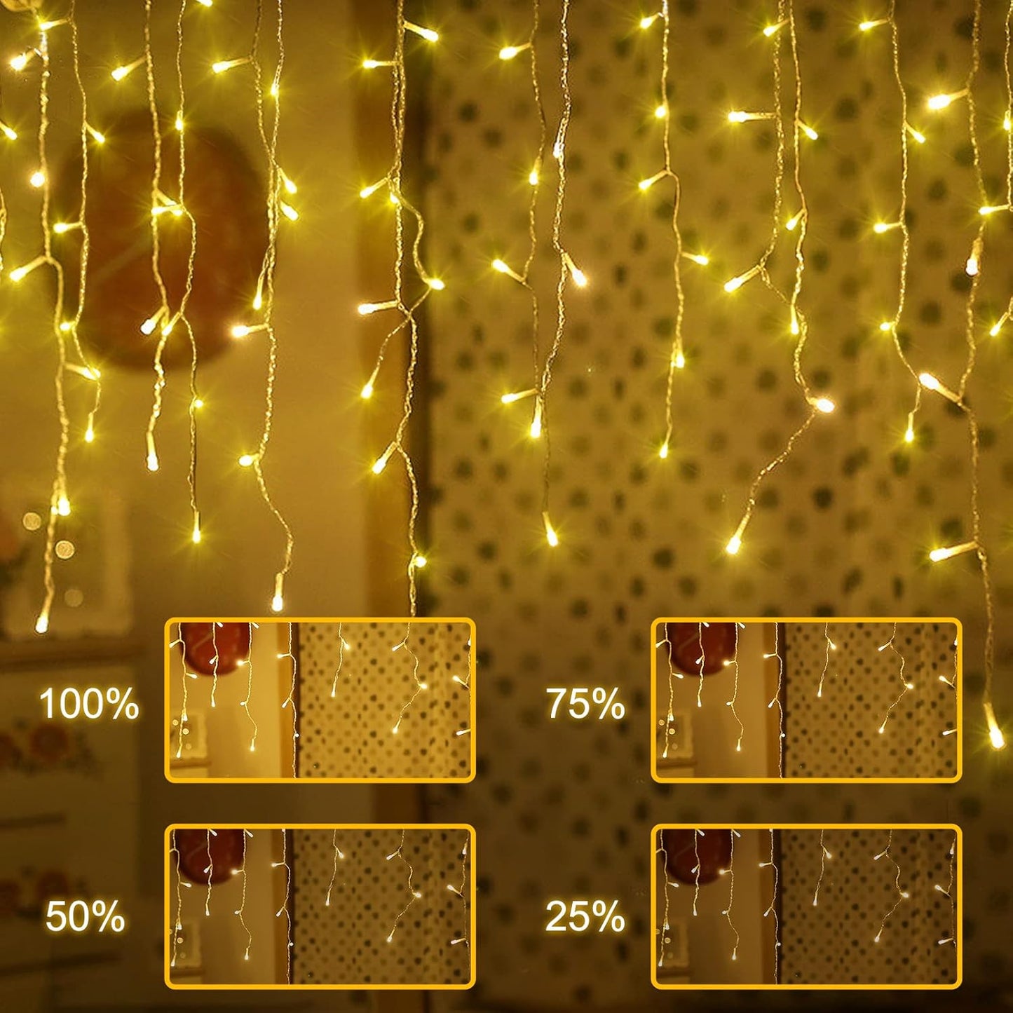 Targetone LED Fairy Lights 528 LEDs 15 m 11 Modes,IP44 Copper Wire Lights