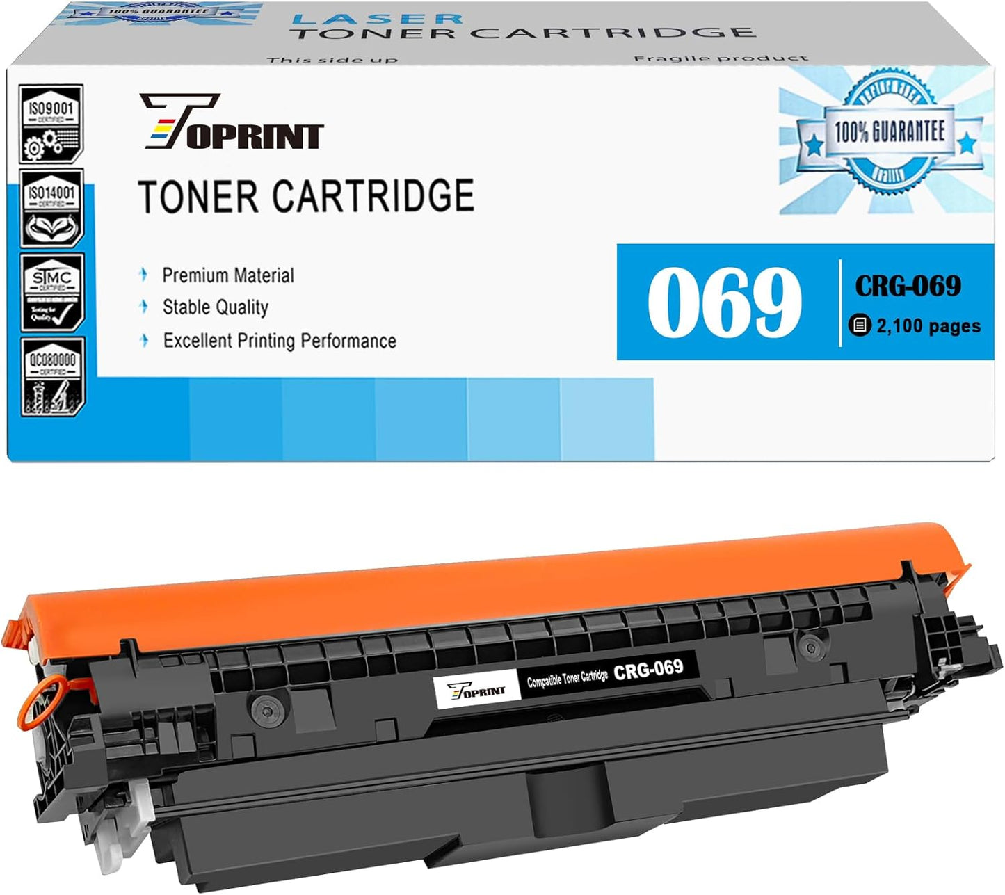 Toprint 069 CRG Kompatible Tonerkartusche Schwarz 2100 Seiten, für Canon Laserdrucker