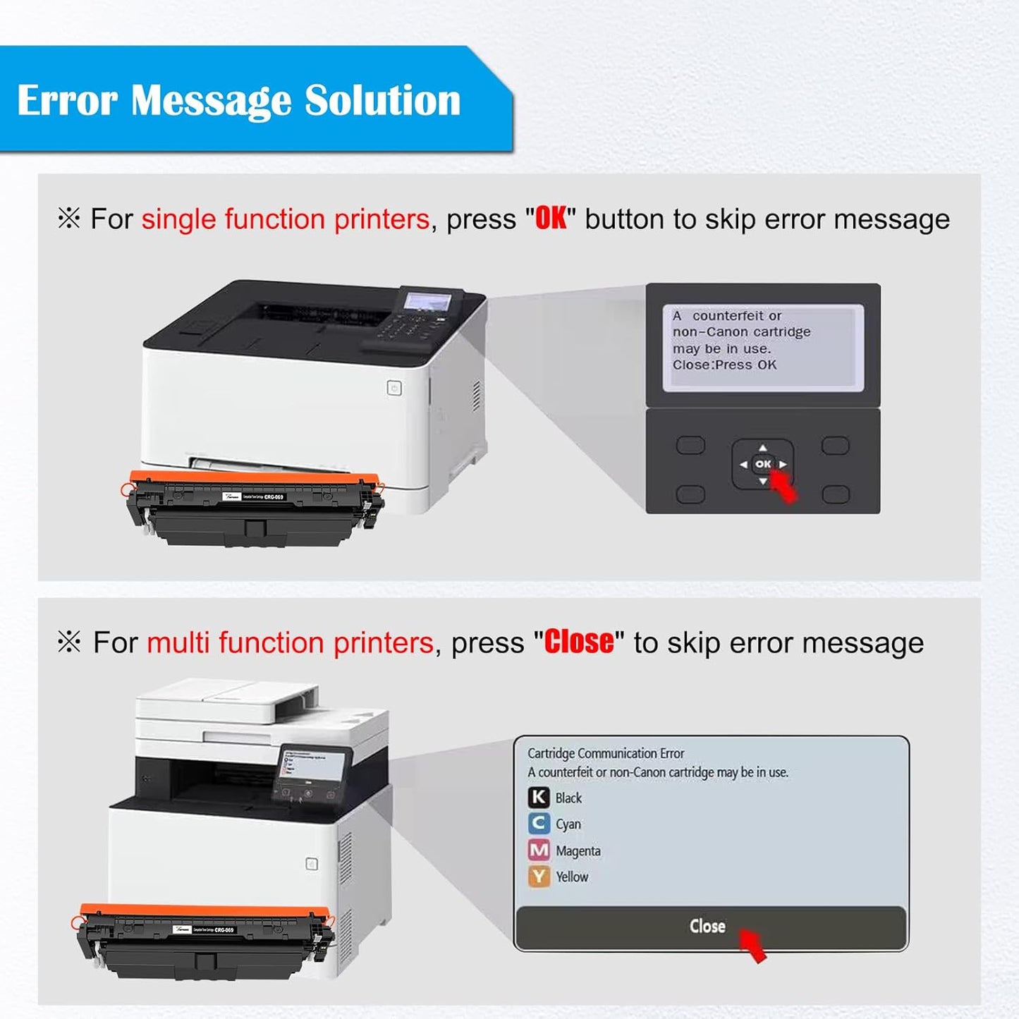 Toprint 069 CRG Kompatible Tonerkartusche Schwarz 2100 Seiten, für Canon Laserdrucker