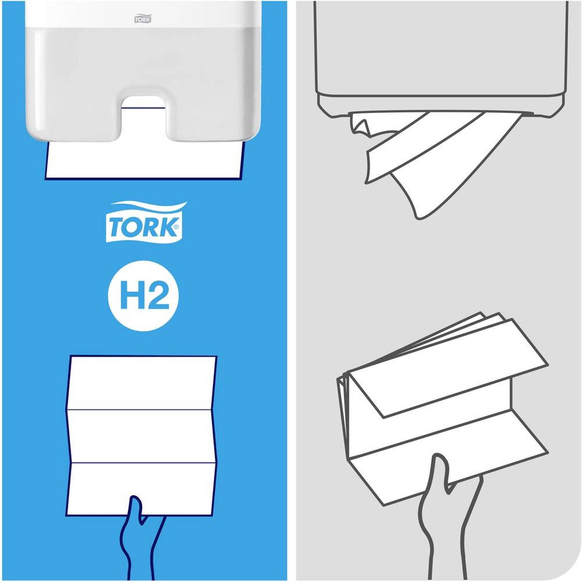 Tork Xpress Multifold-Handtücher H2 Universal Interfold-Falzung - 4.830 Tücher