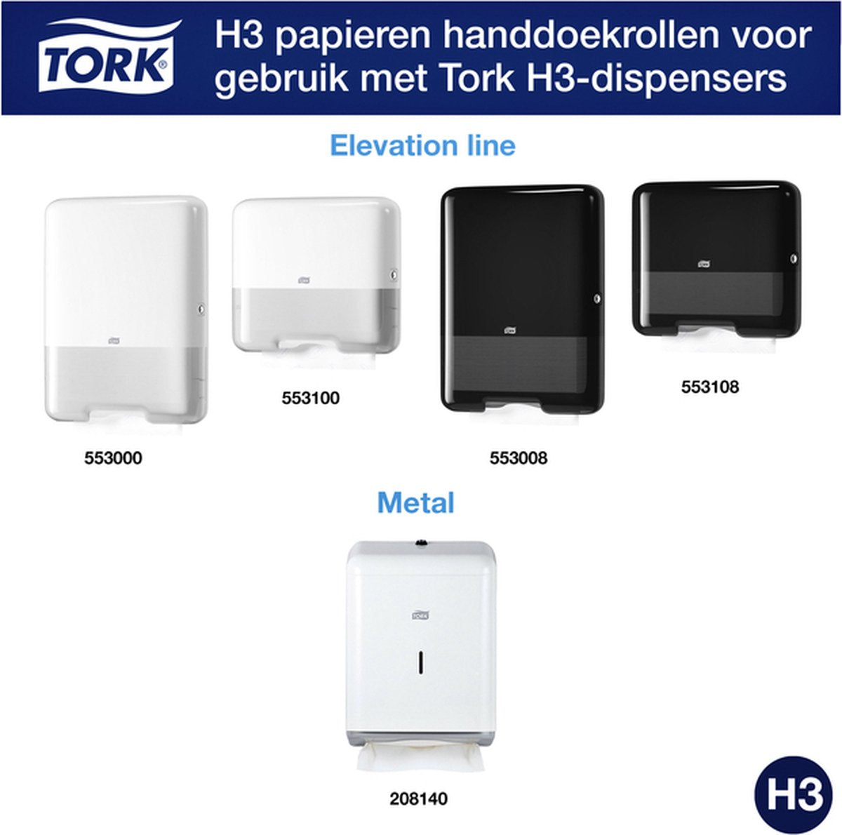TORK 290265 H3 Advanced Papierhandtücher 2-lagig weiß C-Falz (2560 Stk.)